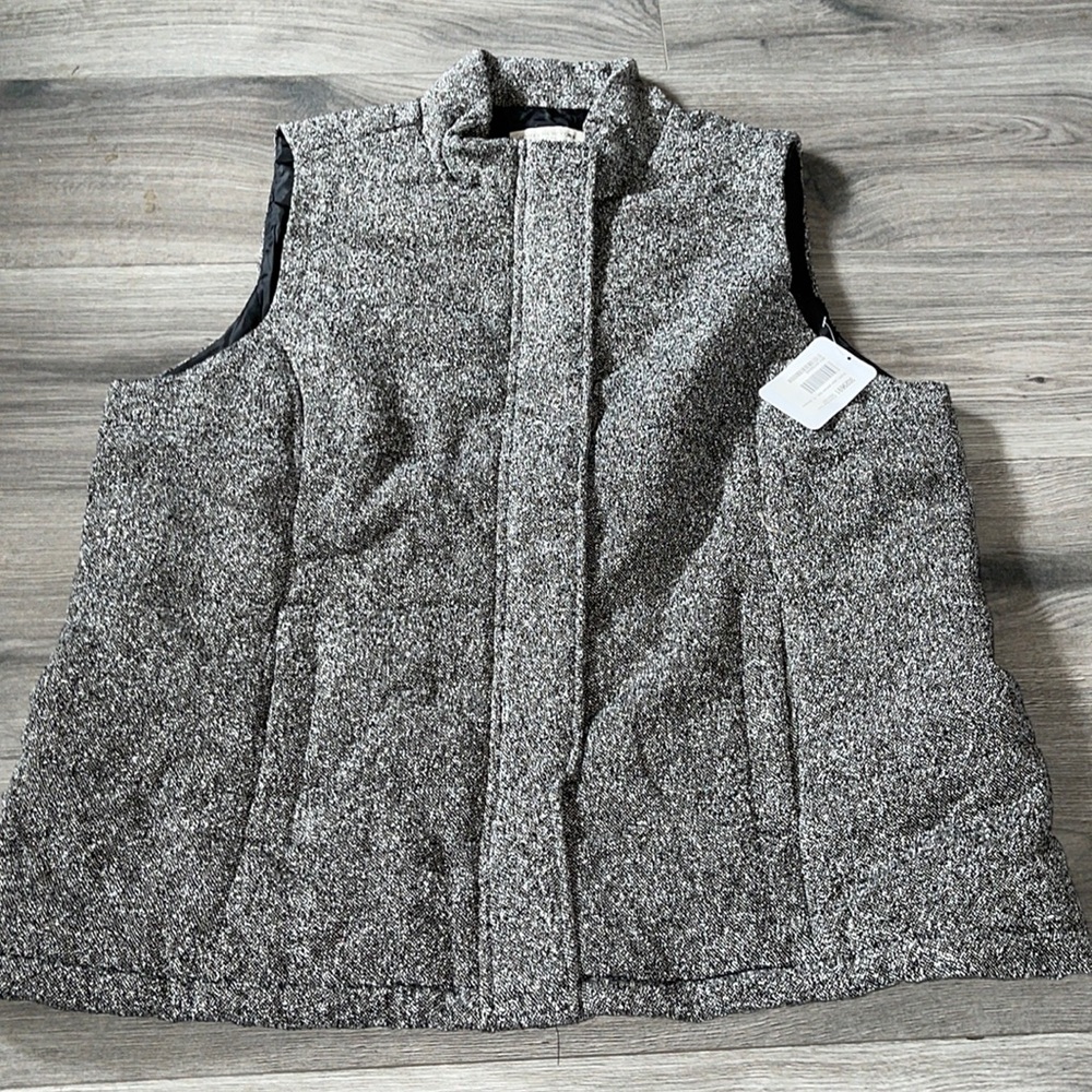 JONES NEW YORK tweed vest NWOT